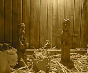 Rompicapo di figurine Natività e presepe in legno