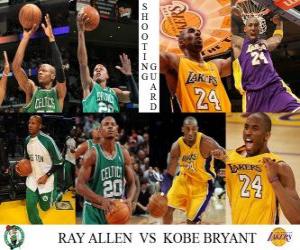 Rompicapo di Finale NBA 2009-10, Guardia tiratrice, Ray Allen (Celtics) vs Kobe Bryant (Lakers)