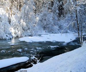 Rompicapo di Fiume in inverno