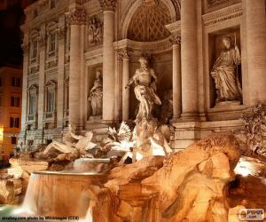 Rompicapo di Fontana di Trevi, Roma, Italia