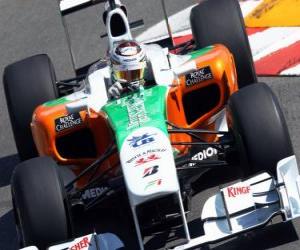 Rompicapo di Force India Adrian Sutil - - Monte-Carlo 2010