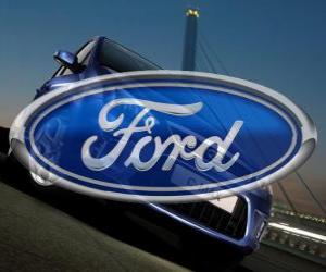 Rompicapo di Ford logo. Marchio di auto statunitense