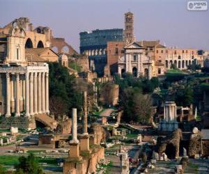 Rompicapo di Foro romano, Roma, Italia