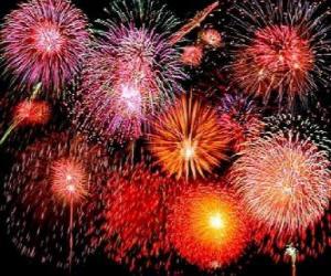 Rompicapo di Fuochi d'artificio per la celebrazione del Capodanno