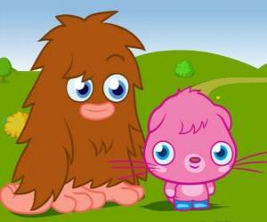 Rompicapo di Furi e Poppet, due mostri divertente da Moshi Monsters