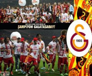 Rompicapo di Galatasaray, campione Super Lig 2012-2013, campionato di calcio de Turchia