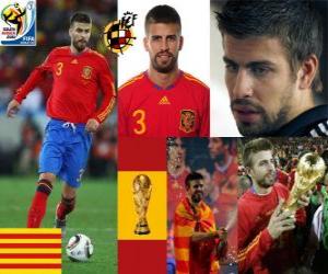 Rompicapo di Gerard Pique (Il dandy della Spagna) difesa team spagnolo