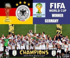 Rompicapo di Germania, campione del mondo. Mondiali di calcio Brasile 2014