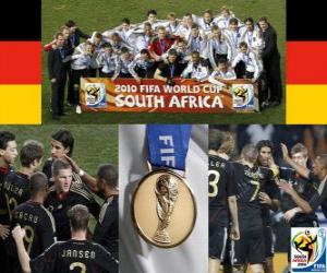 Rompicapo di Germania, classificato 3 ° nel campionato mondiale di calcio 2010 in Sudafrica