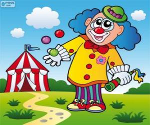 Rompicapo di Giocoliere clown