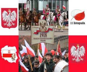 Rompicapo di Giornata nazionale della Polonia, 11 novembre. Commemorazione della indipendenza della Polonia nel 1918