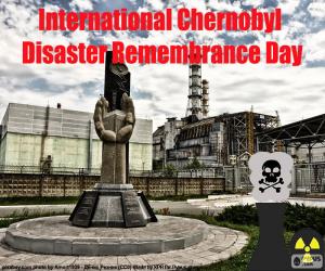 Rompicapo di Giorno di ricordo del disastro Chernobyl internazionale