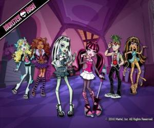 Rompicapo di Gruppo di personaggi di Monster High