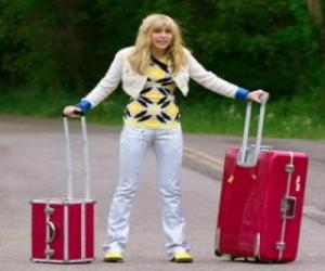 Rompicapo di Hannah Montana con le loro valigie
