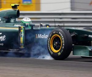 Rompicapo di Heikki Kovalainen - Lotus - Istanbul 2010