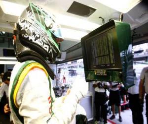 Rompicapo di Heikki Kovalainen - Lotus - Sepang 2010