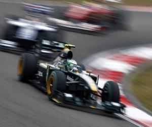 Rompicapo di Heikki Kovalainen - Lotus - Shanghai 2010