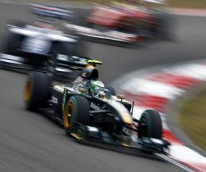 Rompicapo di Heikki Kovalainen - Lotus - Shanghai 2010