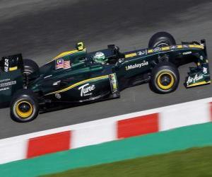 Rompicapo di Heikki Kovalainen - Lotus - Spa-Francorchamps 2010