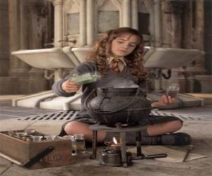 Rompicapo di Hermione Granger, amica di Harry, fare una pozione
