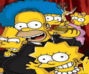 Rompicapo di I Simpson ricevendo un premio