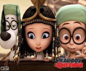 Rompicapo di I tre protagonisti del film Mr Peabody e Sherman