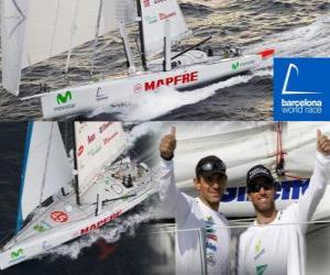 Rompicapo di Il Mapfre secondo nella Barcelona World Race 2.010-11