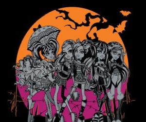Rompicapo di Il Monster High la notte di Halloween
