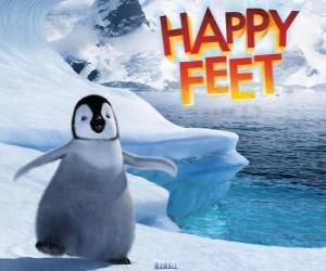 Rompicapo di Il piccolo pinguino imperatore, protagonista di Happy Feet