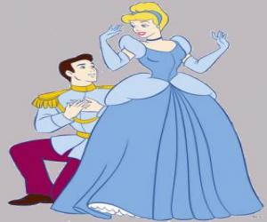 Rompicapo di Il principe in ginocchio davanti la principessa nella proposta di matrimonio