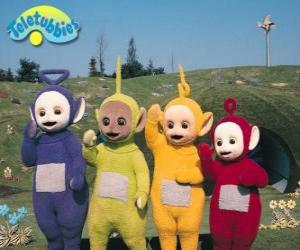 Rompicapo di Il Teletubbies: Laa-Laa, Tinky Winky, Po e Dipsy