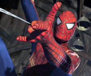 Rompicapo di Il volto di Spiderman con la maschera e indumenti speciali