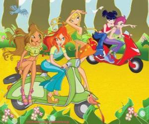 Rompicapo di Il Winx Club moto