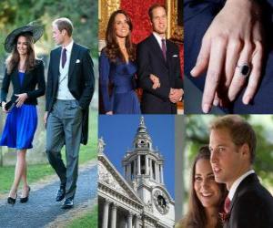 Rompicapo di Impegno del Principe William d'Inghilterra a Catherine Middleton