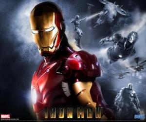 Rompicapo di Iron Man ha una corazza molto potente che gli permette di volare, ti dà una forza sovrumana e le armi speciali disponibili