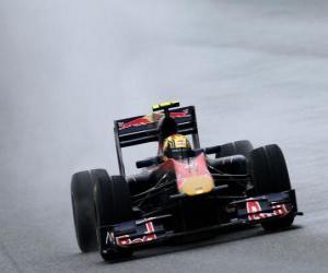 Rompicapo di Jaime Alguersuari - Toro Rosso - Shanghai 2010