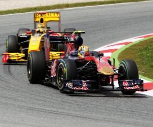 Rompicapo di Jaime Alguersuari - Toro Rosso - Barcellona 2010