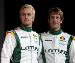 Rompicapo di Jarno Trulli e Heikki Kovalainen, il Team Lotus piloti