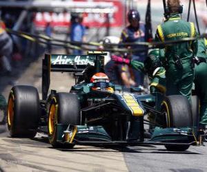 Rompicapo di Jarno Trulli - Lotus - Barcellona 2011