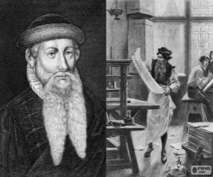 Rompicapo di Johannes Gutenberg (1398-1468), inventore della stampa moderna