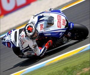 Rompicapo di Jorge Lorenzo pilota il moto GP