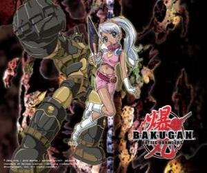 Rompicapo di Julie e il suo Gorem Subterra Guardian Bakugan