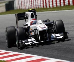 Rompicapo di Kamui Kobayashi - BMW Sauber - Barcelona 2010