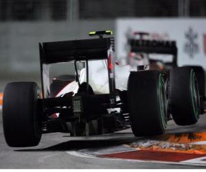 Rompicapo di Kamui Kobayashi - Sauber - Singapore 2010