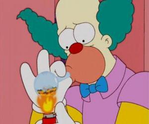 Rompicapo di Krusty il Clown in una scena del suo show in TV