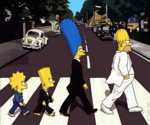 Rompicapo di La famiglia Simpson in tutta la strada molto elegante