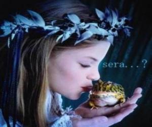 Rompicapo di La principessa con una rana in mano