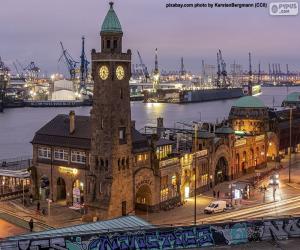 Rompicapo di La Torre di St. Pauli Landungsbrucken, Germania