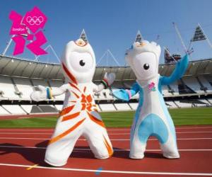 Rompicapo di Le mascotte dei giochi olimpici e paralimpici di Londra 2012 sono Wenlock e Mandeville