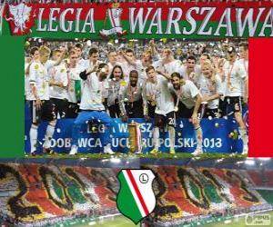 Rompicapo di Legia Varsavia, campione Ekstraklasa 2012-2013, campionato di calcio de Polonia